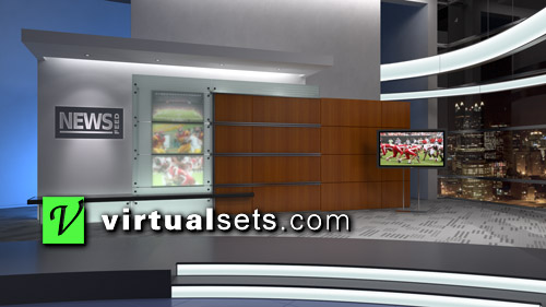 News Feed Medium Left - Virtual Set Design Library