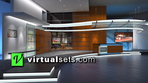 News Feed Narrow Right - Customized Virtual Sets