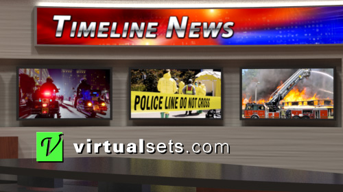 Timeline News Left Closeup Shot - For Orad, Brainstorm, and Final Cut Pro