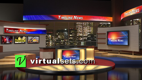 Timeline News Wide Shot - Virtualsets.com